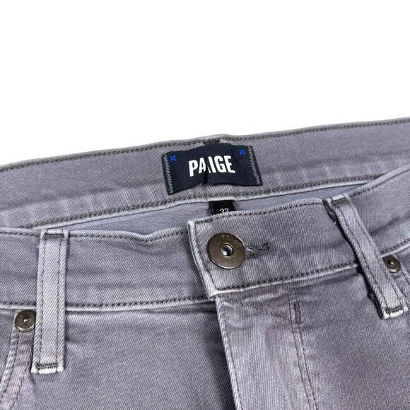 Paige Jeans Mens W33 Lennox Shade Gray Slim Straight Stretch Preppy Denim Casual - Picture 7 of 10